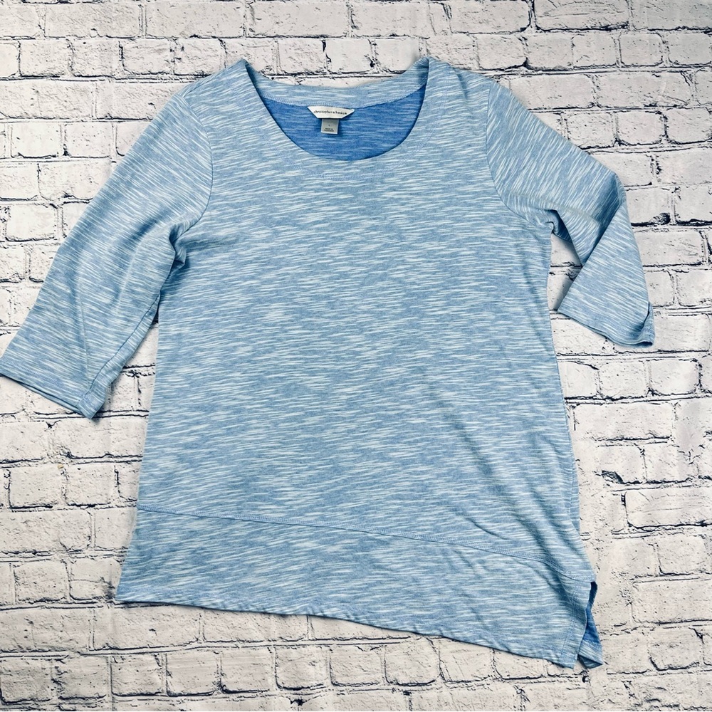 Christopher & Banks Asymmetrical Tunic Top L